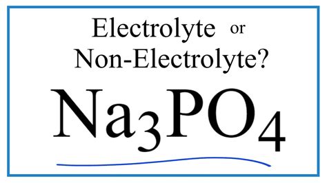 1 The Freezing Point of a Solution of an Electrolyte. . Is na3po4 a strong electrolyte